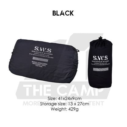 Wellhike SWS Multipurpose Pillow Cushion Head Rest Back Neck Rest Cotton Filled Outdoor Camping Tactical Travel Bantal