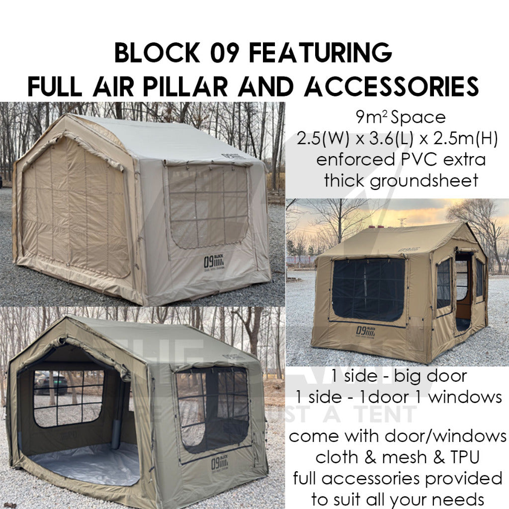 Spark Block 09 10 05 Air Tent Large Space Tactical Style Grey Black Kh – The Camp