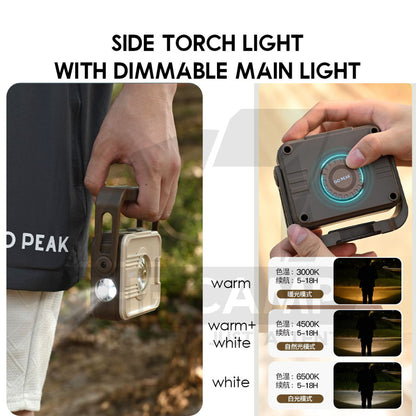 GoPeak G630pro Ultrabright LED Light Outdoor Camping Portable Foldable Lamp 6000mah Working Spotlight Floodlight Warning