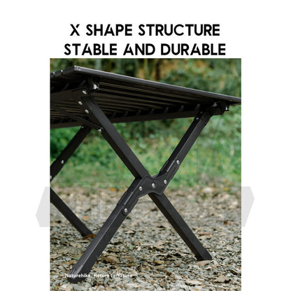 Naturehike T01 Egg Roll Table Mix Color Outdoor Camping BBQ Party Black Khaki Portable Foldable Meja CNK2550JJ018