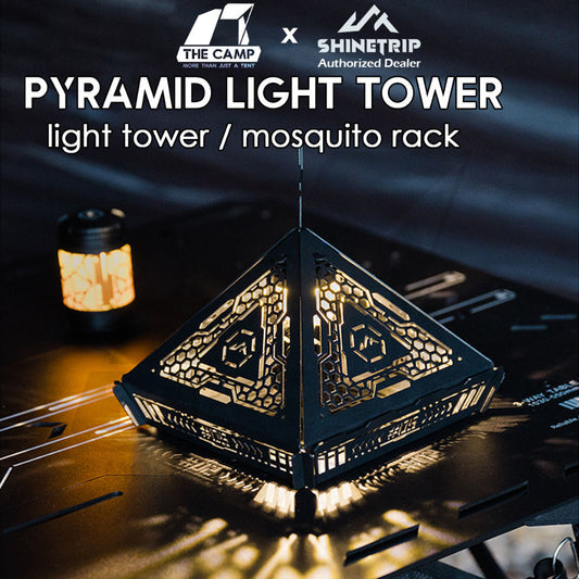 Shinetrip Pyramid Light Tower / Mosquito Rack Coil Holder 19 Tornado  Light Lamp Outdoor Camping Tactical Style