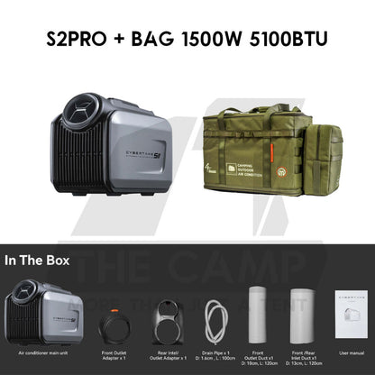 Cybertake S1 / S1 PRO /S2 PRO Portable Air Conditioner Tactical Style 240V Outdoor Camping Air Cond with Bag