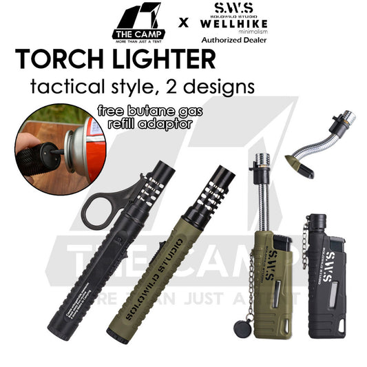 Wellhike SWS Torch Lighter Blue Jet Flame Gun Outdoor Camping Butane Gas Burner Portable Pemetik Api