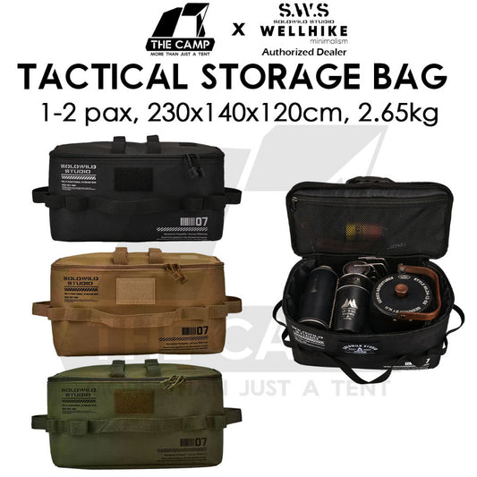 Wellhike SWS Tactical Storage Bag for Kettle Pot Utensil Outdoor Camping Cookware Equipment Stove Organizer Beg