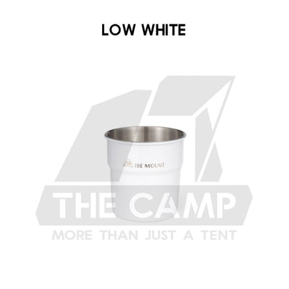 Shinetrip / Ise Mount Portable 4PCS Set / Single Stainless Steel Cup Lid Straw Pouch Storage Bag Camping Outdoor Black