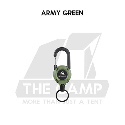 Retractable Buckle Lanyard Clip Carabiner Outdoor Camping Tactical Pull Badge Keychain Anti Lost Thief Light Hanger