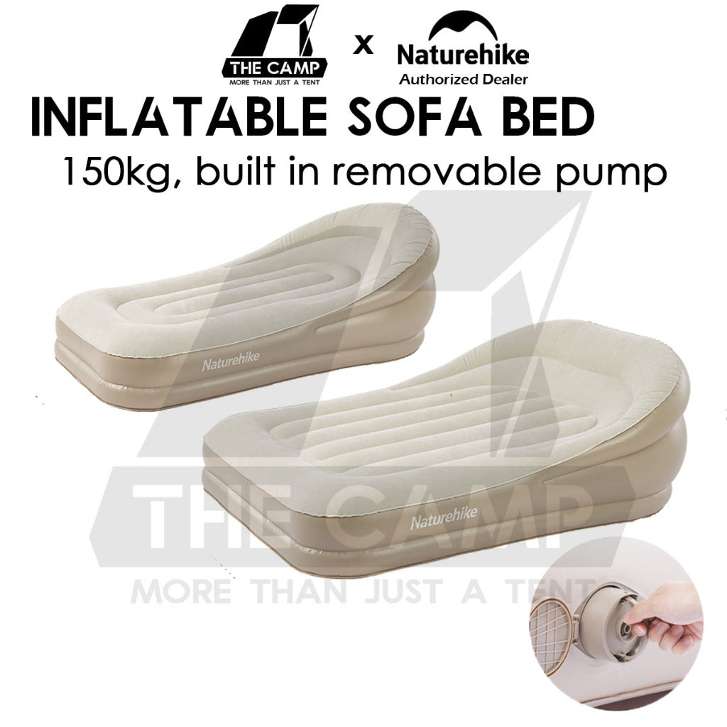Naturehike Inflatable Sofa Bed Outdoor Camping Chair Single Double Bed Mattress Table Flysheet Tarp Pump CNK2300DZ020