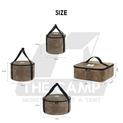 Naturehike Multipurpose Round Storage Bag Canvas Oil Wax Portable Camping Outdoor Flysheet Tarp Nail Peg Table NH20PJ129