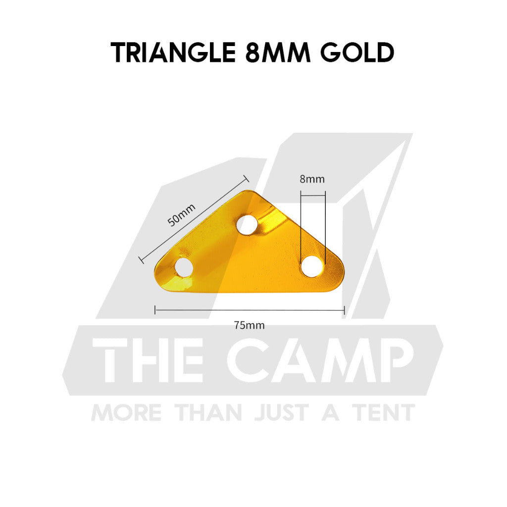 Camping Aluminium Tent Rope Tensioner Adjuster Deck Peg Fishbone Hanger Paracord Tarp 2 Holes S Shape Triangle Squid