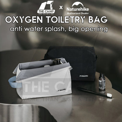 Naturehike Toiletry Bag Oxygen Series Splash Proof Outdoor Trip Wash Bag Travel Business Cosmetic Beg Black CNK2450XB024