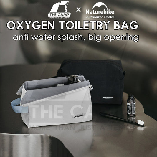 Naturehike Toiletry Bag Oxygen Series Splash Proof Outdoor Trip Wash Bag Travel Business Cosmetic Beg Black CNK2450XB024