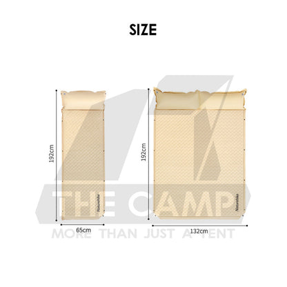 Naturehike Sponge Bed with Pillow Auto Inflate 6cm Joinable Outdoor Camping Mattress Inflatable Pad Tilam CNK2300DZ014