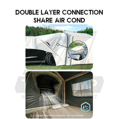 Naturehike Car Rear Air Tent AIR 7.0 with Extra Flysheet Awining Projector Khemah CNK2350WS022