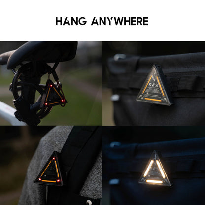 Wellhike SWS Triangle Badge Light Touch Sensor Outdoor Camping Rope Hanging Warning Lamp Flashlight Safety Lampu Tali
