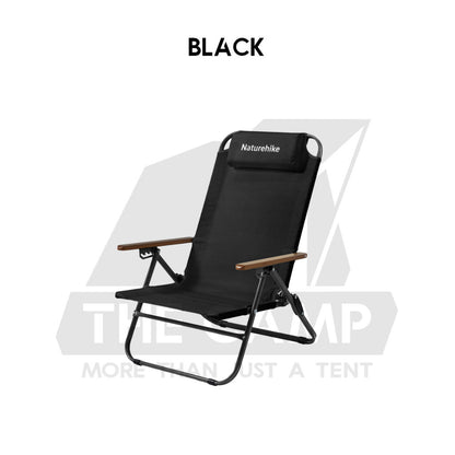 Naturehike T02 Recliner Chair with Arm Rest Portable Adjustable Outdoor Camping Kerusi Healing High Back CNK2550JJ012