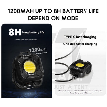 Blackdog Tactical Pocket Light Rechargeable Flash Light Outdoor Camping Lamp Lampu Khemah CBD2550ZM017