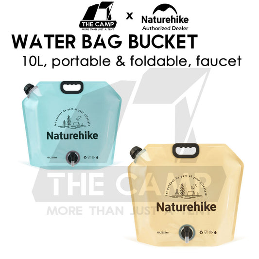 Naturehike 10L Water Bag Bucket Foldable Folding Outdoor Camping Container Foodgrade Beg Air CNK2450CF027