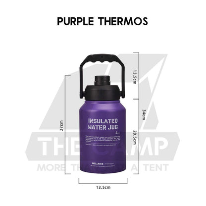 Wellhike SWS 2L Thermos Bottle Tactical Portable Outdoor Camping Travel Stainless Steel 304 Ice Bucket Case