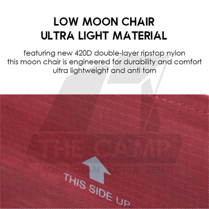 Tillak Moon Chair Low Back High Back 1000D Cordura Foldable Outdoor Camping Compact Size Kerusi Healing