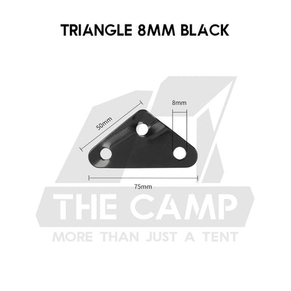 Camping Aluminium Tent Rope Tensioner Adjuster Deck Peg Fishbone Hanger Paracord Tarp 2 Holes S Shape Triangle Squid