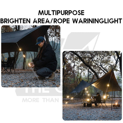 Shinetrip LED String Guard Light Mini Outdoor Camping Rope Hanging Warning Lamp Flashlight Safety Silicone Lampu Tali