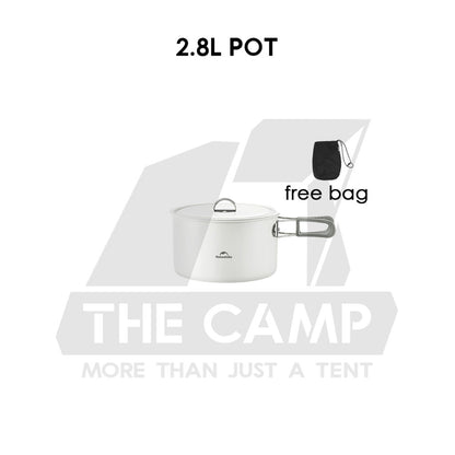Naturehike Ceramic Cookware Set Non Stick Coating Cooking Set Pot Set Kettle Pan Pot Camping Outdoor Picnic CNK2450CF013