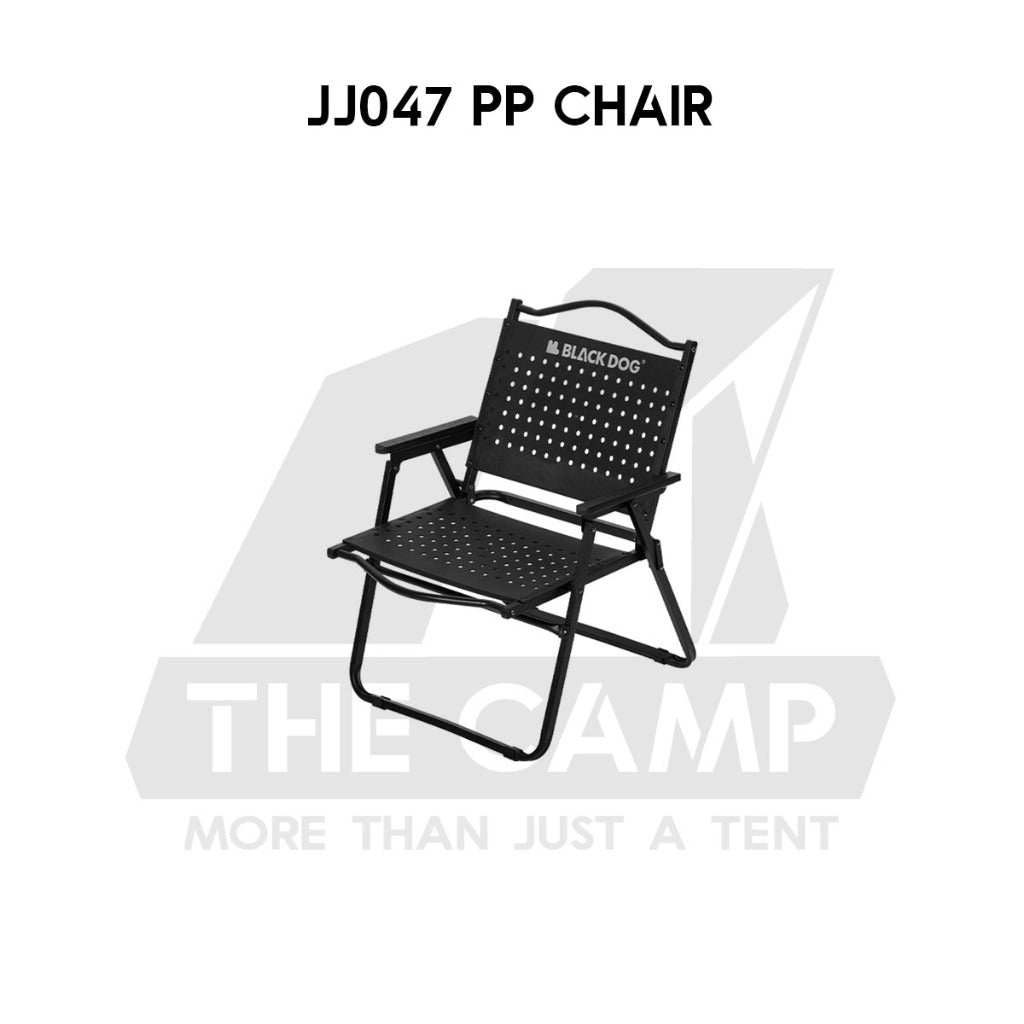 Blackdog Foldable Double Layer Kermit Chair PP Folding Camping Outdoor Tent Table Black CBD2450JJ016 CBD2450JJ047