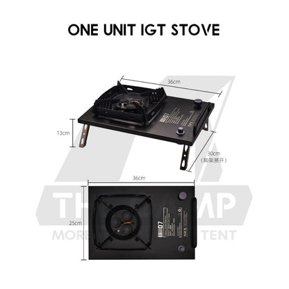 Wellhike SWS IGT Table Adjustable Height Expandable Side Spider Stove Acrylic Wood Plate Lamp Pole Water Dispenser