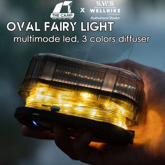 Wellhike SWS Oval Fairy Light Roller Fast Pull Multipurpose LED String Lamp Outdoor Camping USB Battery Weatherproof