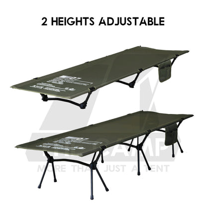 Wellhike SWS Camping Cot Bed Adjustable Height Tactical Stype Foldable Sleeping Mat Outdoor Mattress