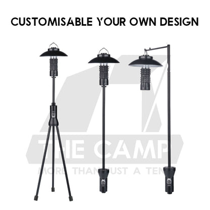 Wellhike SWS Multishape Lamp Pole Customizable Design Tactical  Outdoor Camping Adjustable Height Table Light Stand