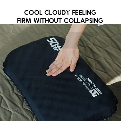 Shinetrip Sponge Air Pillow 2 in 1 Inflatable Soft Tactical Outdoor Camping Silent Soundless Inflate Travel Bed Bantal
