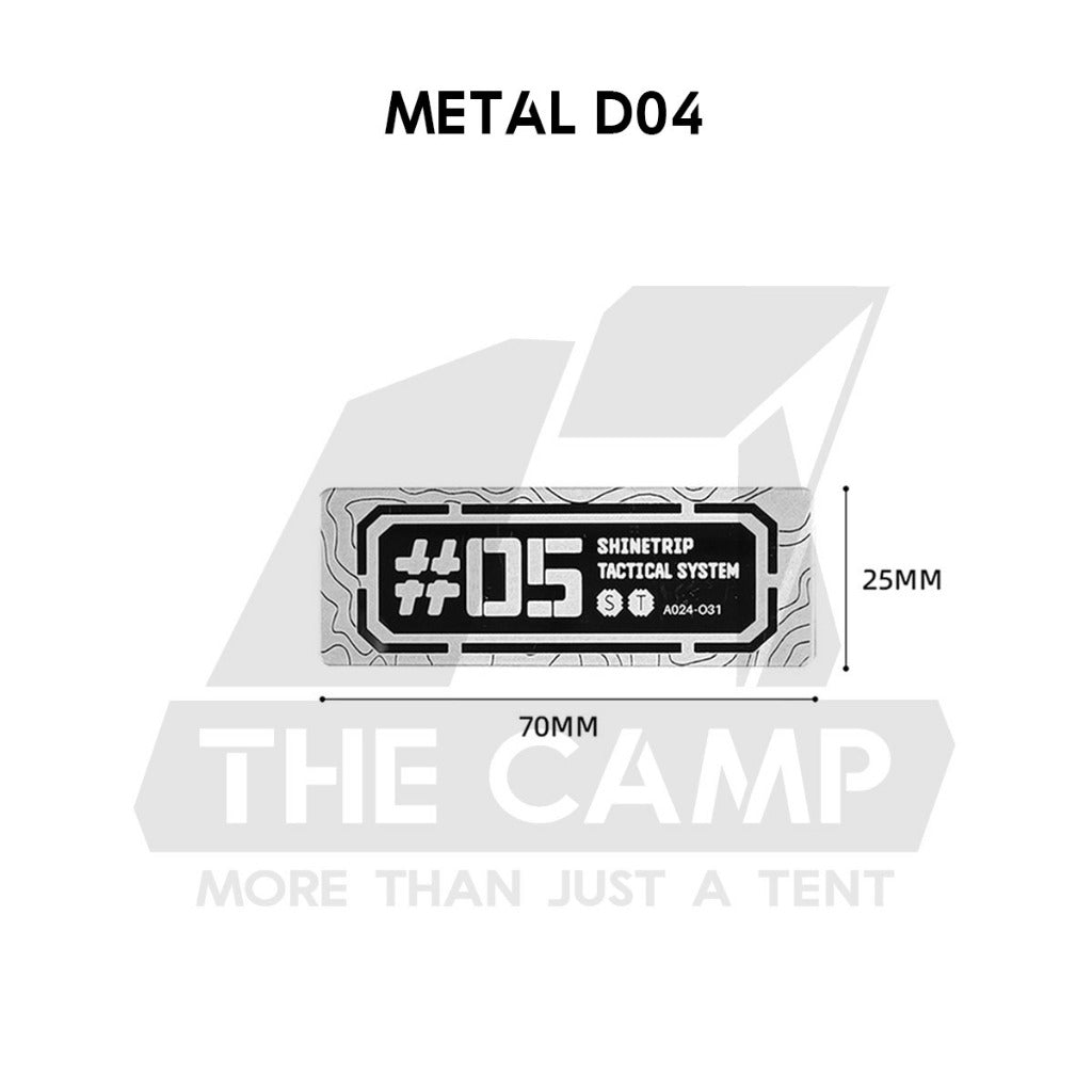 Shinetrip ST05 Tactical Velcro Patch Nylon Metal Military Badge Sticker Outdoor Camping Gas Cover Sleeve Chair Table Bag