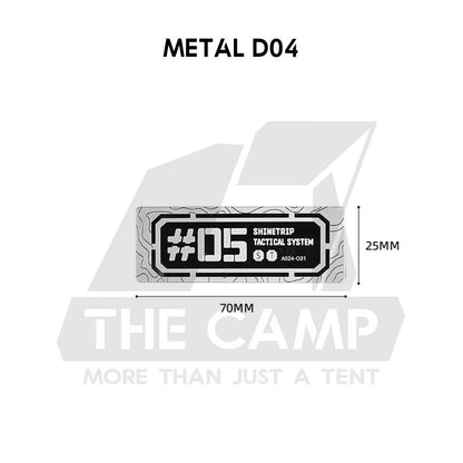 Shinetrip ST05 Tactical Velcro Patch Nylon Metal Military Badge Sticker Outdoor Camping Gas Cover Sleeve Chair Table Bag