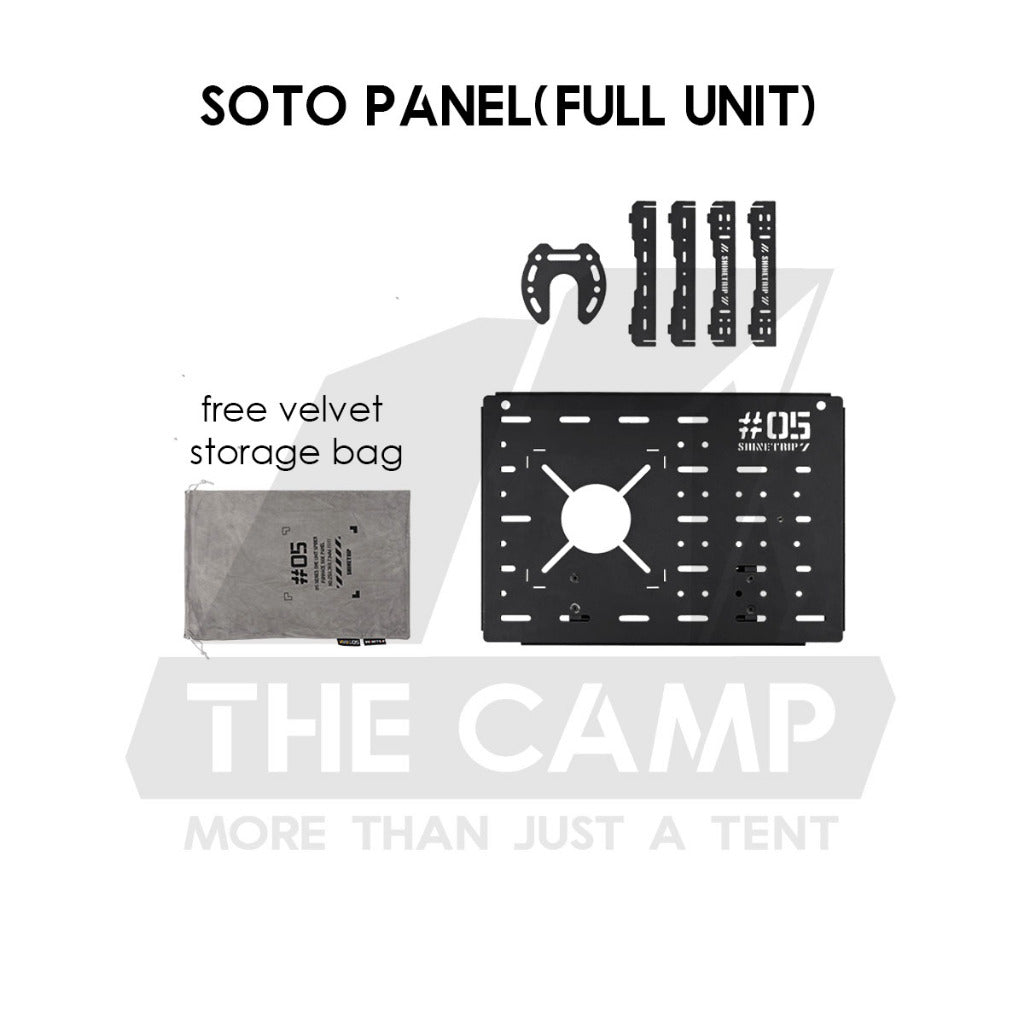 Shinetrip Adjustable Height Tactical Table Joinable Aluminum Alloy IGT Plate Stove Panel Tray Soto Stove