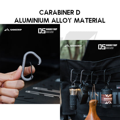 Shinetrip Carabiner S type D type Tactical Design Stainless Steel /  Aluminium Alloy Buckle Clip Key Chain Outdoor