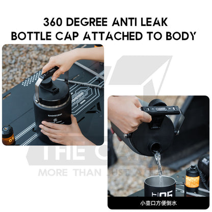 Shinetrip 2L Thermos Bottle 48 Hours Cooling 304 Stainless Steel Portable Outdoor Camping Travel Ice Bucket Case