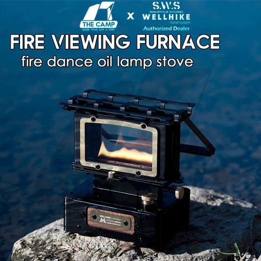 Wellhike SWS Fire Viewing Furnace Fire Dance View Oil Lamp Stove Outdoor Camping Florence Light Firedance