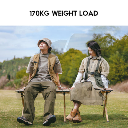 Naturehike Aluminium Egg Roll Table Outdoor Camping BBQ Party Black 120cm 150cm Table Portable Foldable CNK2300JU010
