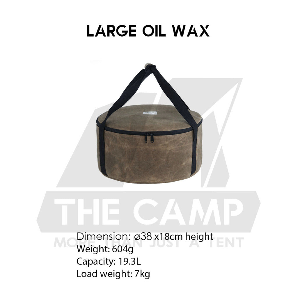 Naturehike Multipurpose Round Storage Bag Canvas Oil Wax Portable Camping Outdoor Flysheet Tarp Nail Peg Table NH20PJ129