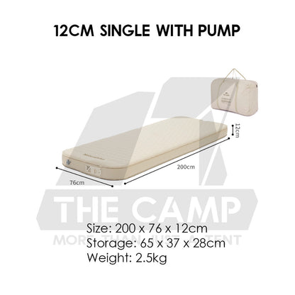 Naturehike 3D Sponge Bed 12cm 11cm Mattress Auto Inflate Inflatable Pad Tilam YuGu C12 CNK2300WS011 CNH23DZ10002