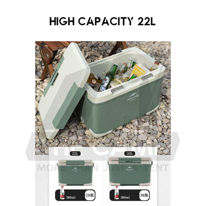 Naturehike Portable LY Cooler Box Ice Box Camping Outdoor Picnic Refrigerator Storage Box 22L 30L Freezer NH21SNX05