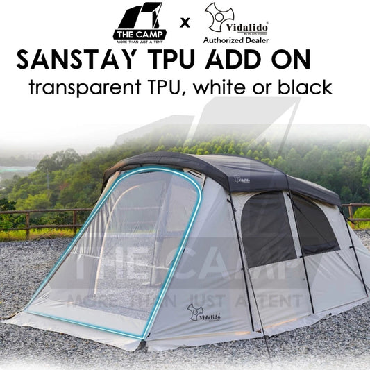Vidalido SanStay Tunnel Tent TPU Door Curtain Cover White Color