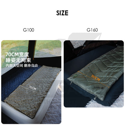Shinetrip Ultrasonic Sleeping Bag Lightweight Hood Splashproof Washable Joinable Comforter Blanket Black Double