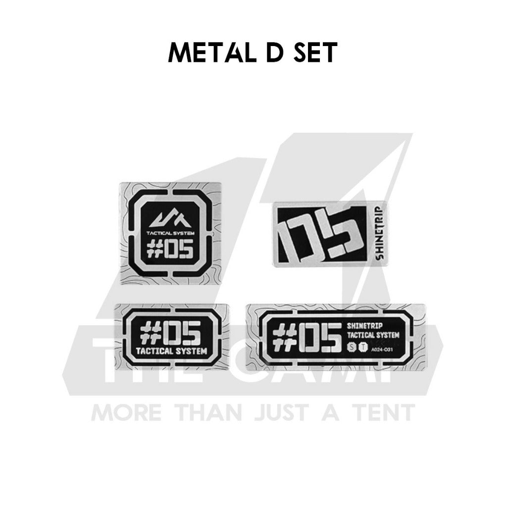 Shinetrip ST05 Tactical Velcro Patch Nylon Metal Military Badge Sticker Outdoor Camping Gas Cover Sleeve Chair Table Bag