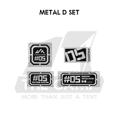 Shinetrip ST05 Tactical Velcro Patch Nylon Metal Military Badge Sticker Outdoor Camping Gas Cover Sleeve Chair Table Bag
