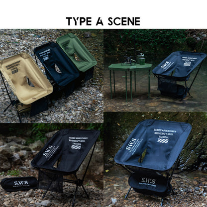 Wellhike SWS Moon Chair Foldable Outdoor Camping Compact Size Optional Sun Shade Kerusi Healing