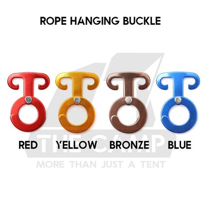 Camping Aluminium Tent Rope Tensioner Adjuster Deck Peg Fishbone Hanger Paracord Tarp 2 Holes S Shape Triangle Squid