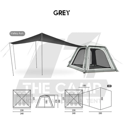 Naturehike Ango Air Pro Air Tent Built in Air Pump With Extended Flysheet 4 pax Outdoor Camping Khemah CNK2550WS017
