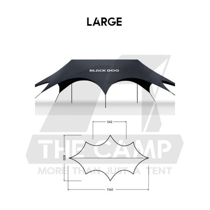 Blackdog YunMan Ultra Large Flysheet Tarp Sunshade Outdoor Camping Commercial Awning Dome Shelter CBD2550WS027